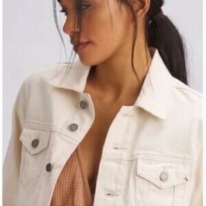 Tecovas Like New!! Cream Women's Denim Jacket - Classic!